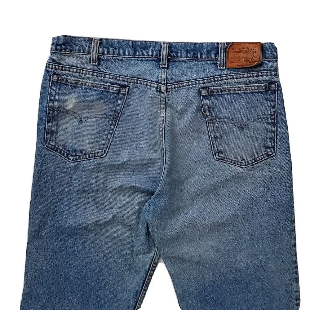 Vintage Levi's (Mens 36 x 34) Two‎ Horse Brand Blue Denim Jeans Leather Tab